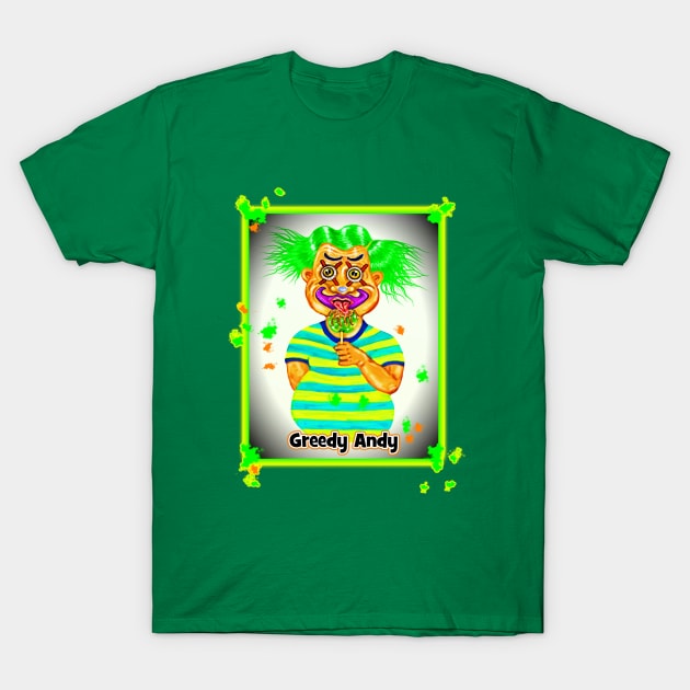 Bwilly Bwightt's Circus - Character - Greedy Andy T-Shirt by Bwilly74